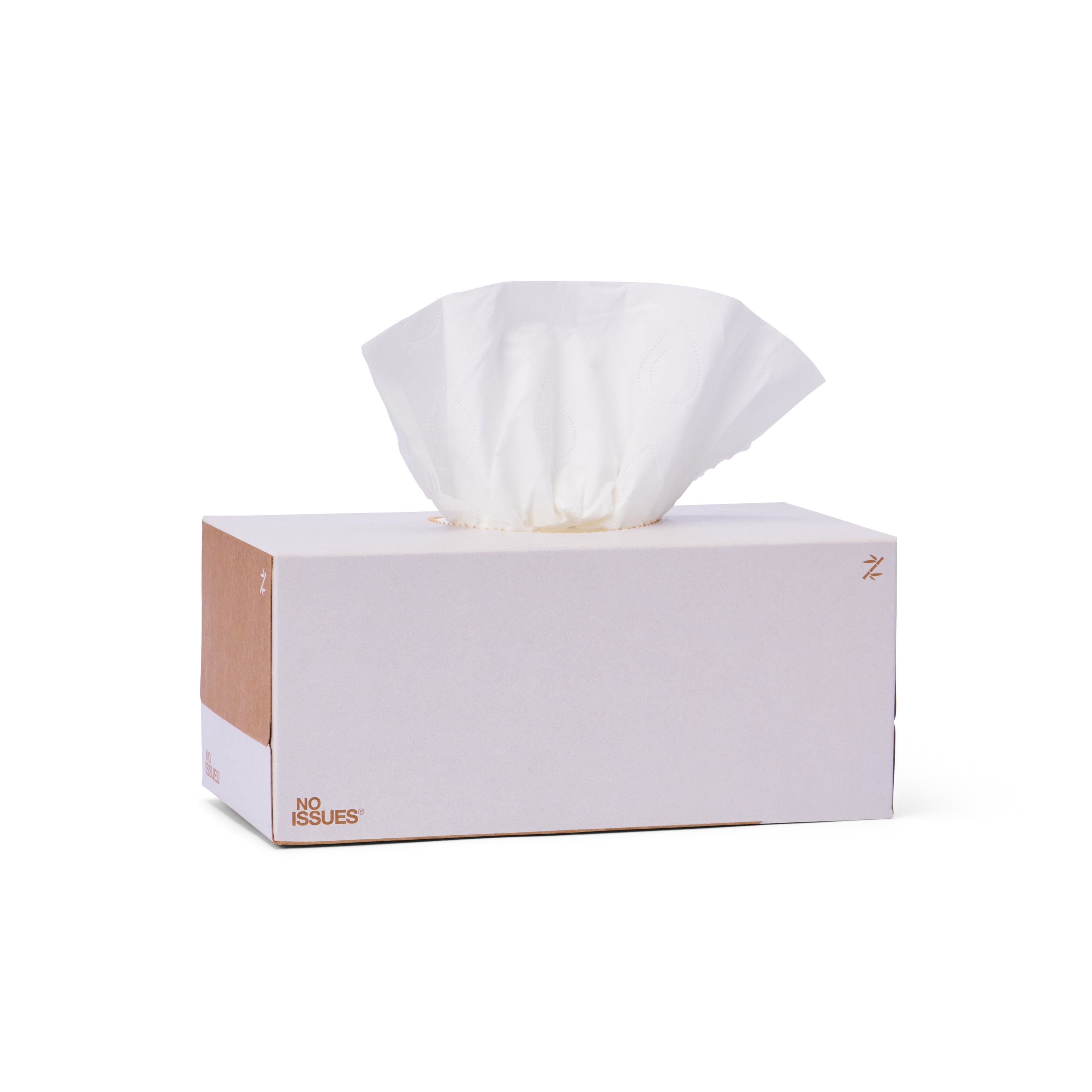 No Issues 4Ply Tissues With Aloe Vera & Vitamin E Assorted 140 pack 100% Bamboo (Vanille colorway)