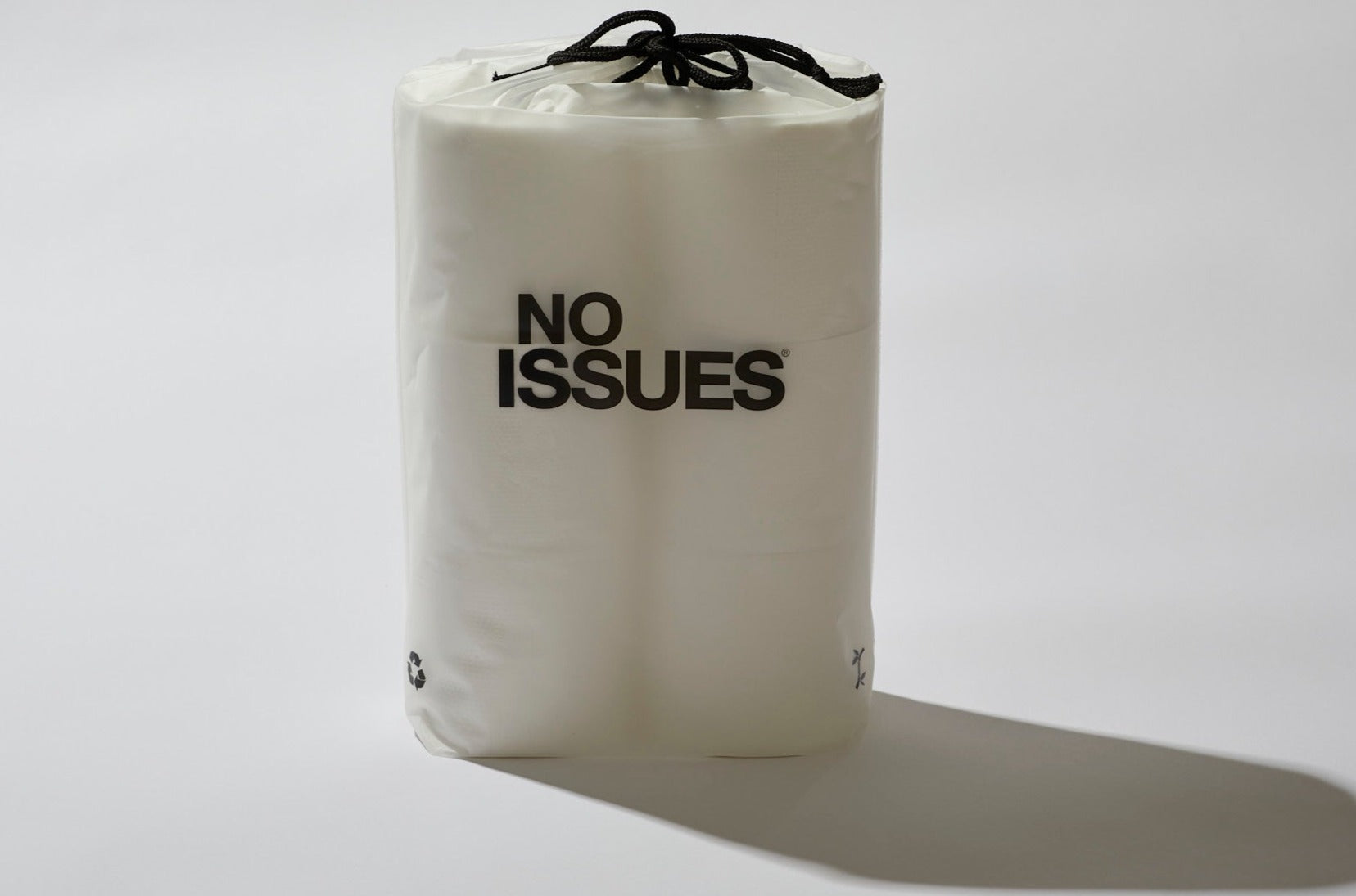 Reusable Bag Toilet Paper 6 Packs 36 Rolls (Black & White)